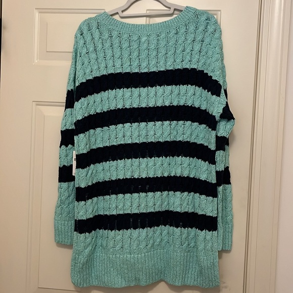 Anthropologie Pilcro Blue Longline Stitch Sweater/NWT/M - Picture 14 of 14